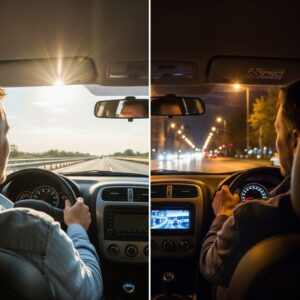 تفاوت رانندگی در شب و روز