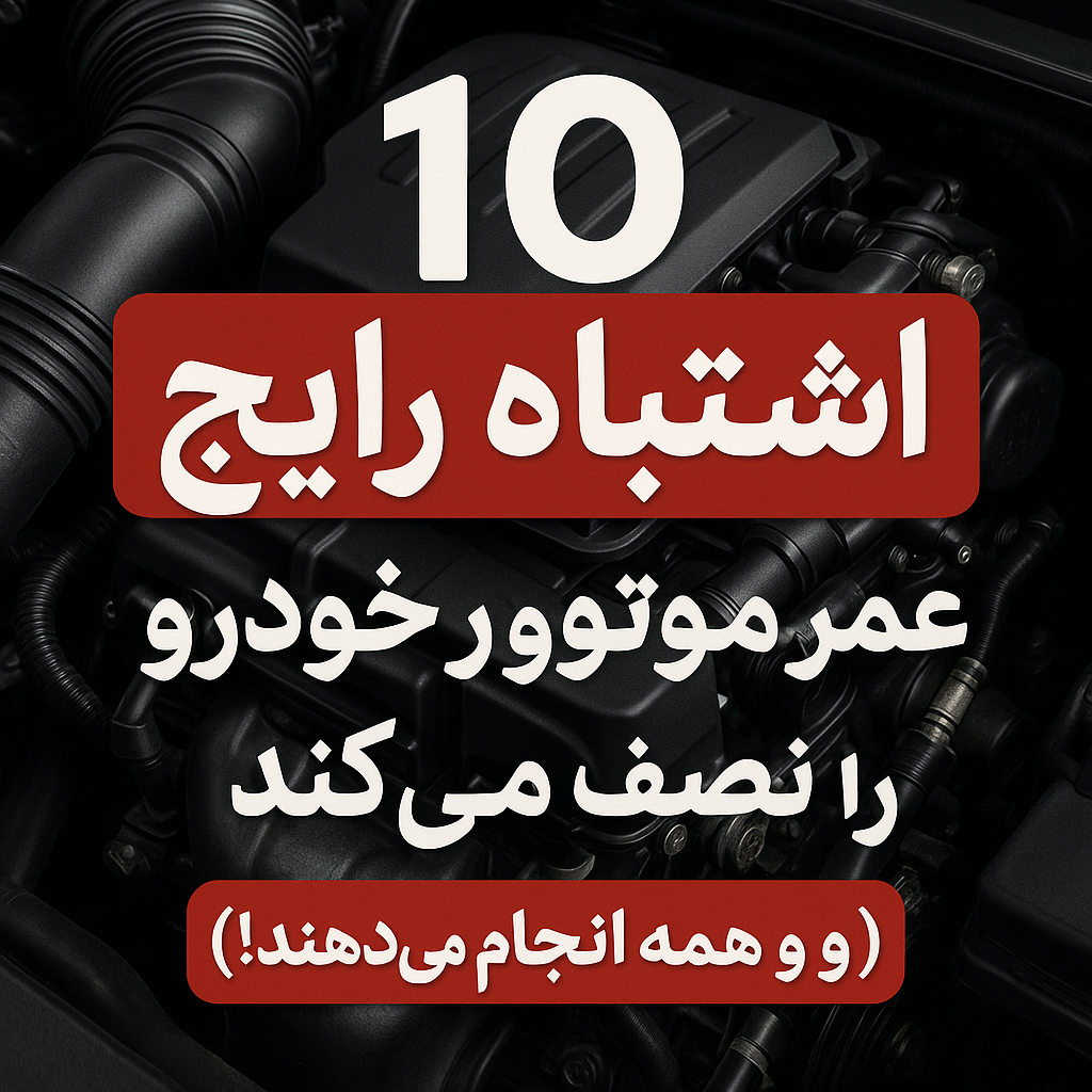۱۰ اشتباه رایج که عمر موتور خودرو را نصف می‌کند (و همه انجام می‌دهند!)